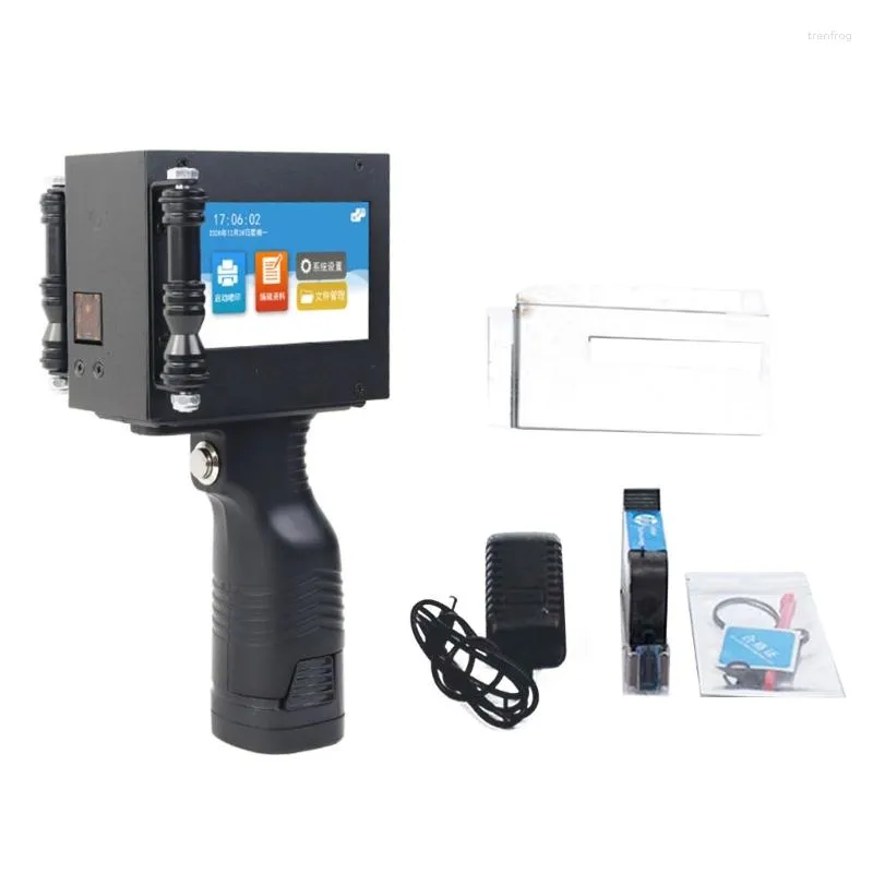 Acogedor Handheld Printer, Handheld Mobile Inkjet Printer With LED , Portable Printer Inkject Coding Machine For Barcode, Label, Date, Text