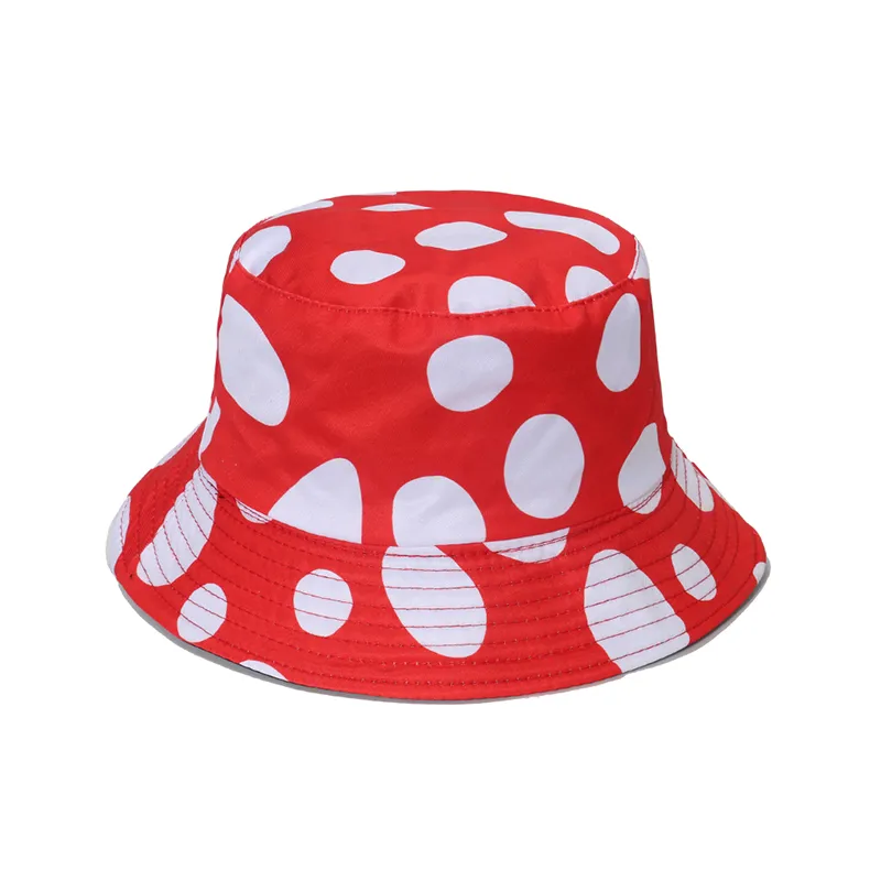 FOXMOTHER New Panama Summer Men Gorras Fisherman Caps Red Dot Bucket Hat Women 2023