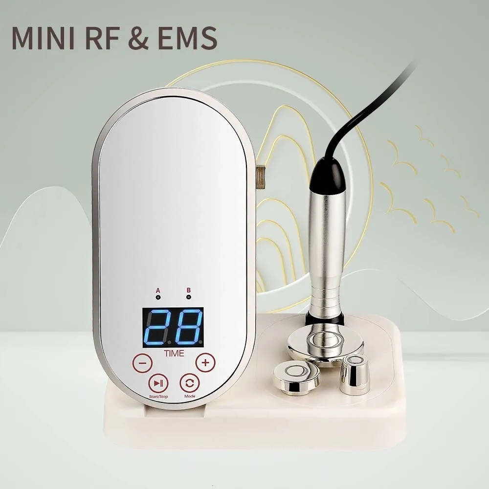 Массажер для лица МИНИ-радиочастотный прибор для красоты EMS Micro Current Skin Rejuvenation RF Lifting Tighting Beauty Skin Care Tool 230626