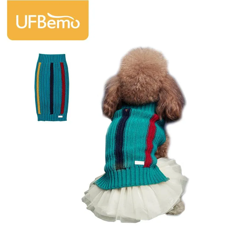 Pullover Ufbemo Hundepullover Rock Set Dachshund Teckle Kleidung Winter Pullover Trikot Pullover für Weihnachten kleine Hunde Welpe Haustier Springer