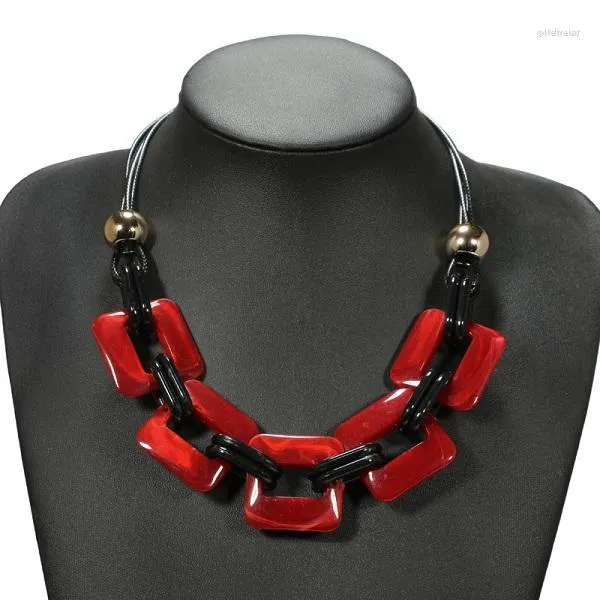Choker hitta mig modekraft lädersladd uttalande halsband hängen vintage vävning krage för kvinnliga smycken