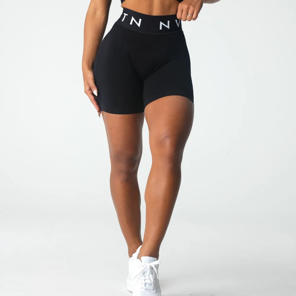 Nvgtn Seamless Leggings Spandex Shorts Woman Fitness Elastic Breathable  Hip-lifting Leisure Sports Spandex Tights