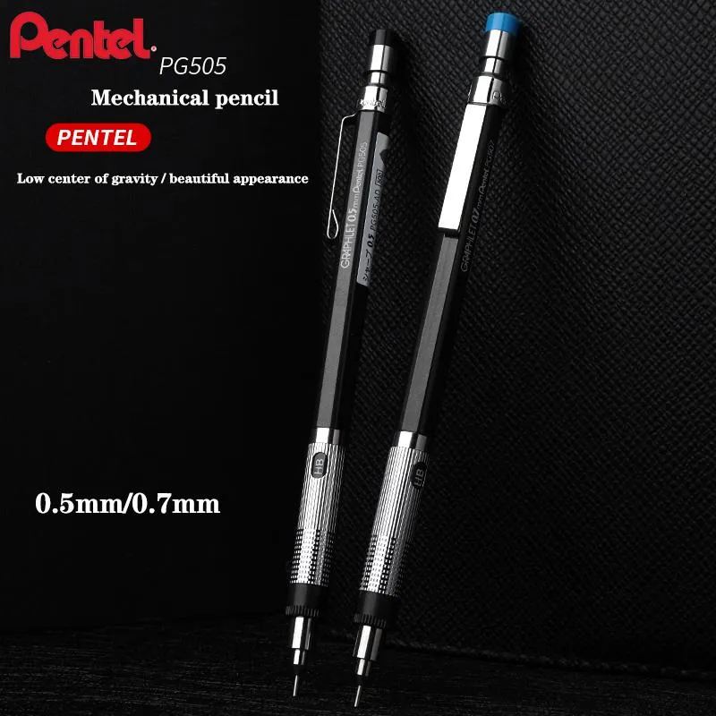 Pennor Japan Pentel Low Center of Gravity Mechanical Pencils New Limited 0,5/0,7mmpg505 Writing Painting Antibreak Core Stationery