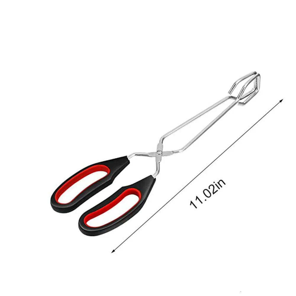 2 Pinzas Para Freidora De Aire - Acero Inoxidable Con Punta De Silicona, Antideslizantes, Para Sacar Platos Calientes