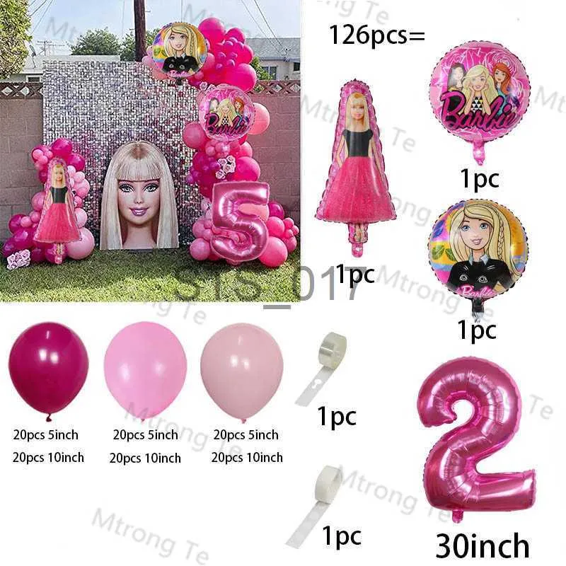 Appendini Rack Barbie Tema Palloncino In Lattice Numero Rosa Palloncini  Baby Shower Ragazza Bambini Arco Ghirlanda Kit Decorazioni Feste Di  Compleanno Giocattoli X0710 Da 64,6 €