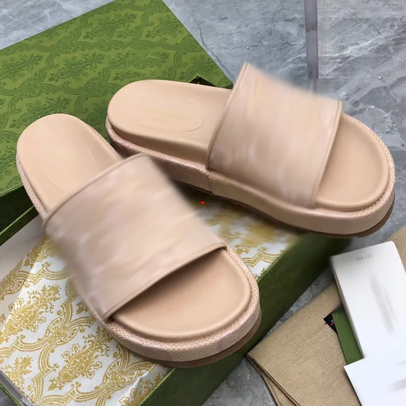 2023 Fashion Designer Sandals Jelly Sandal Women Sandal Rubber Slippers Chunky High Heels Crystal Slipper Thick Bottom Scuffs Platform Mules Alphabet Shoes -705