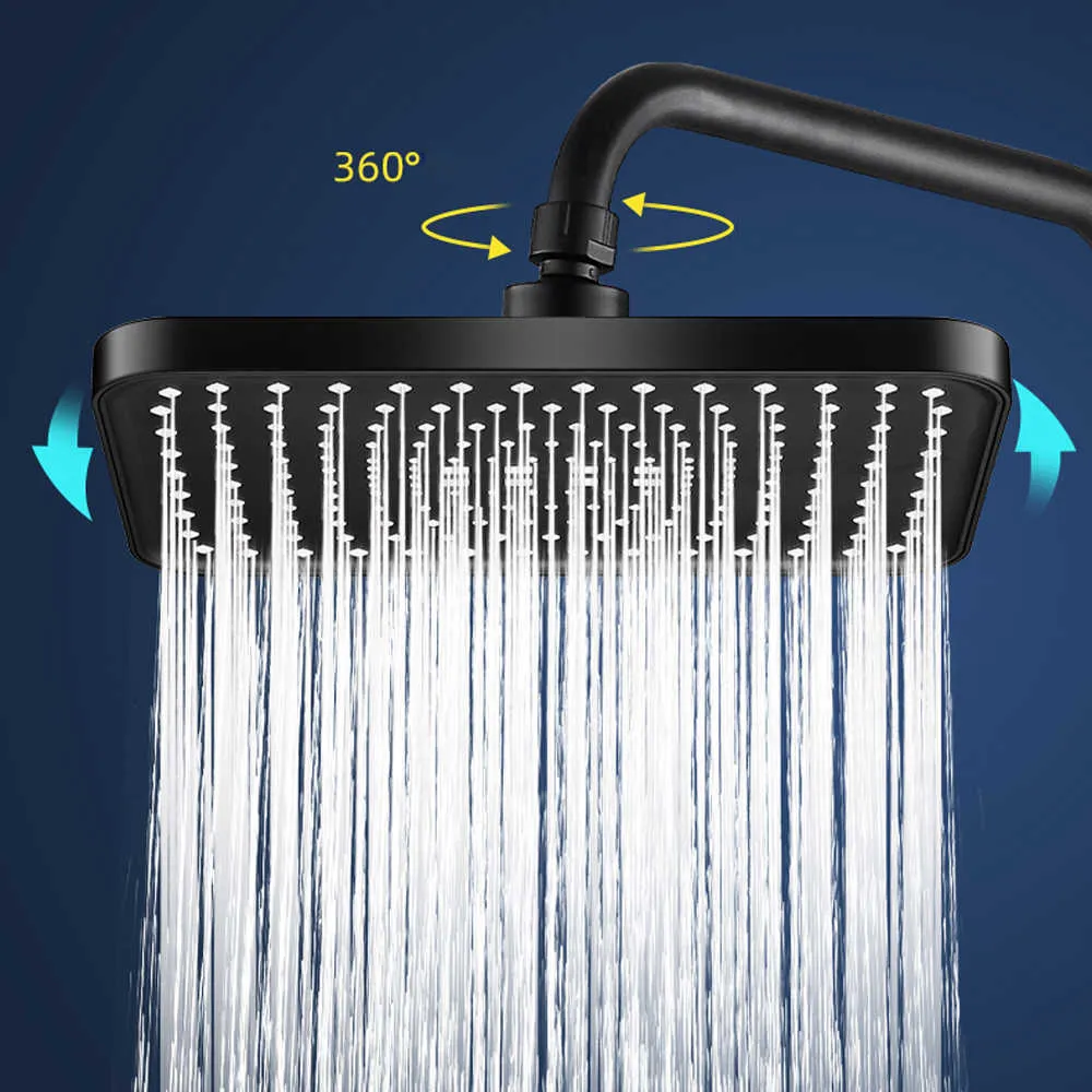 Hochdruck Regenduschkopf | 15,2 Cm Rund-Dusche Mit Verstellbarem Winkel & Sparfunktion Für Perfekten Hotel-Spa-Fluss