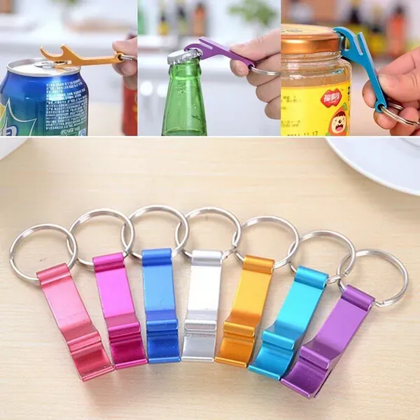 Sleutelhanger Ring Pocket Sleutelhanger Bierflesopener Claw Bar Kleine drank