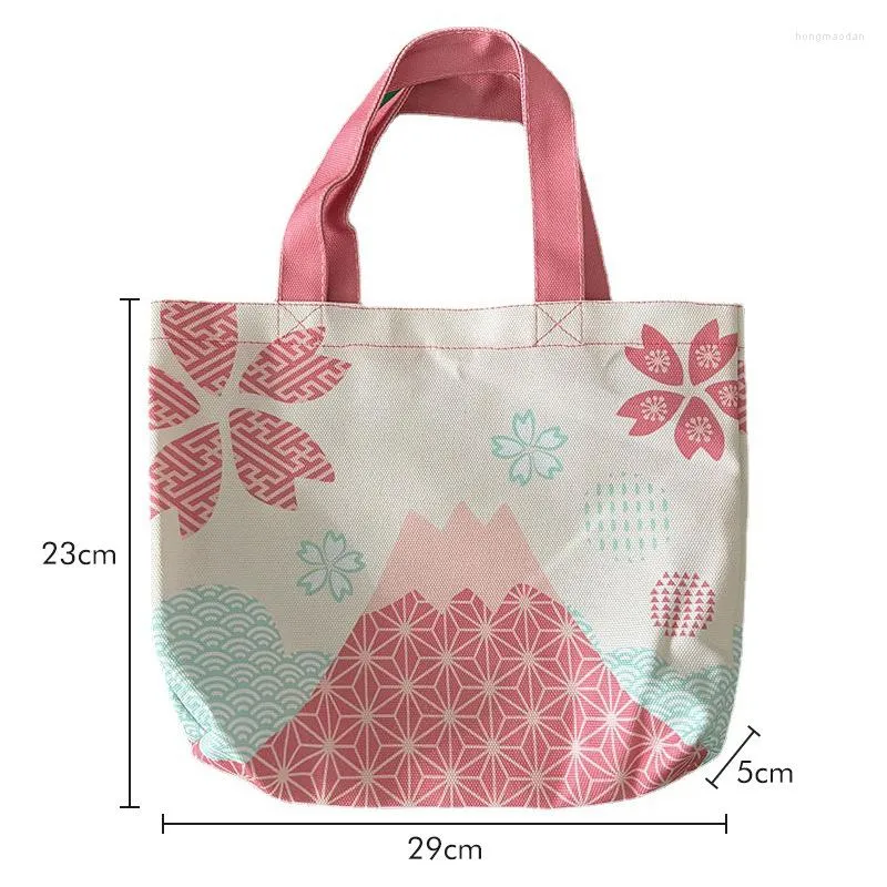 Storage Bags 1pcs Bag Lunch Dinner Canvas Handbag Picnic Travel Breakfast Box School Child Convenient Tote Food