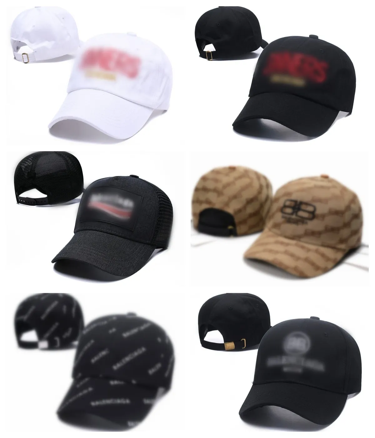 Projektant mody Wysokiej jakości Letter Kapelusz BBALANCCIAGAA Casquette Outdoor Baseball Cap Bawełny oddychający Trendy Kolorowe męskie czapki dla mężczyzny Summer T1