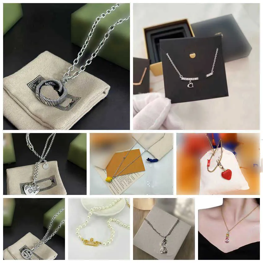 Luxury Sales Pendant necklace Men Women Collection Necklace Quality Designer brand jewelry Men women High quality 01