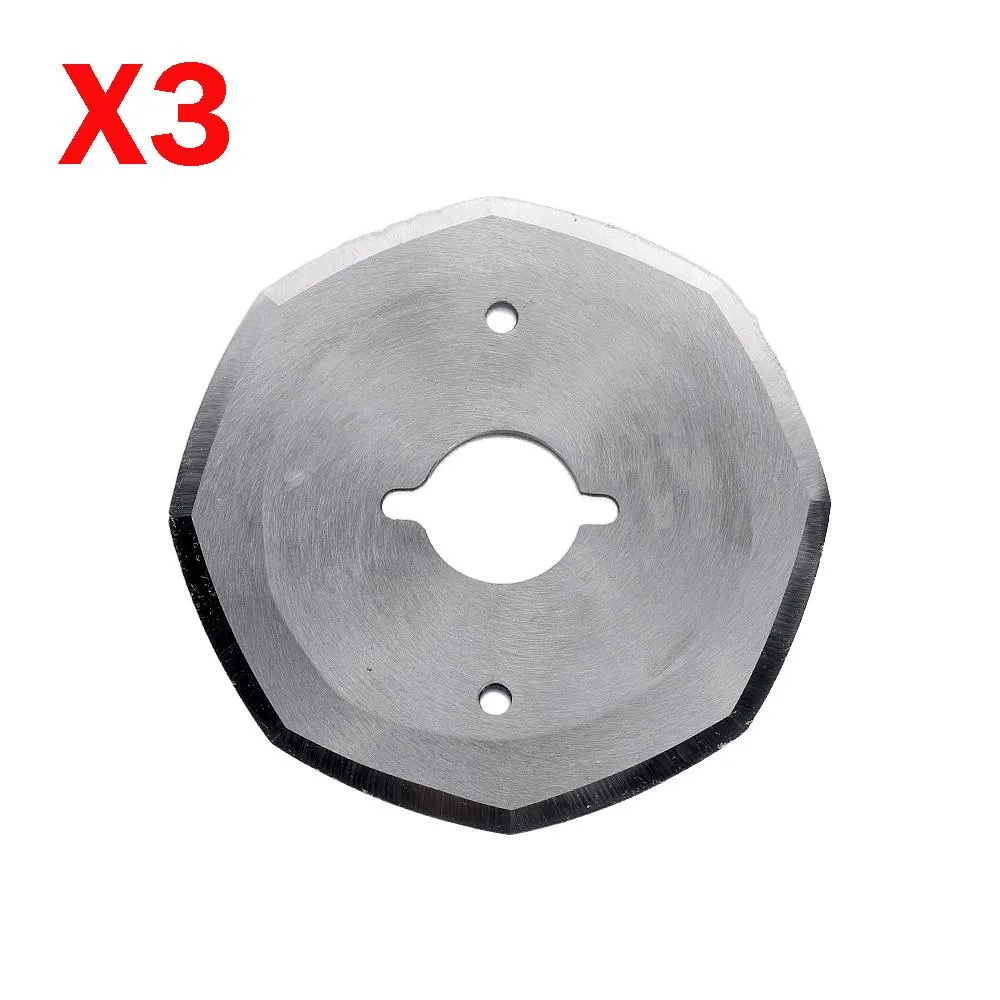 Scharen 3Pcs Alloy Steel 70 YJ70A Rotary Round Blade Electric Machine Saw Cutting Cloth Textile Knife Cutter Fabric DIY Hand Tools