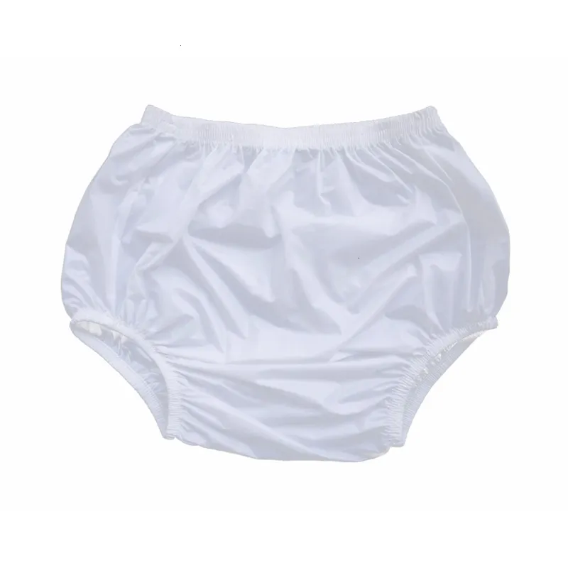 Тканевые подгузники ABDL Haian Adult Incontinence Pull-on Plastic Pants Color White 3 Pack 230626