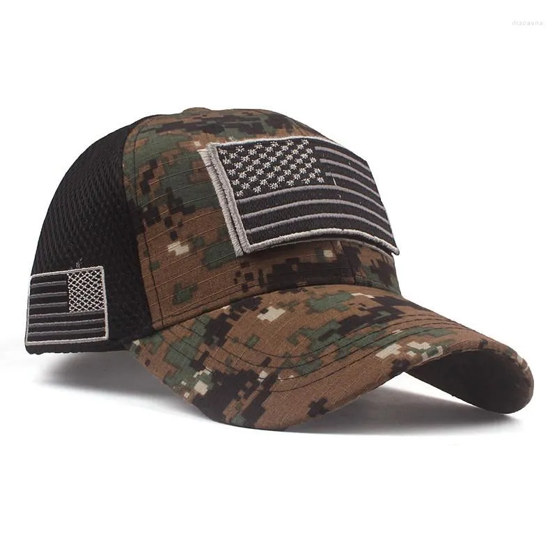 Ball Caps Training Camouflage Cap Protezione solare Fan militare da baseball da uomo