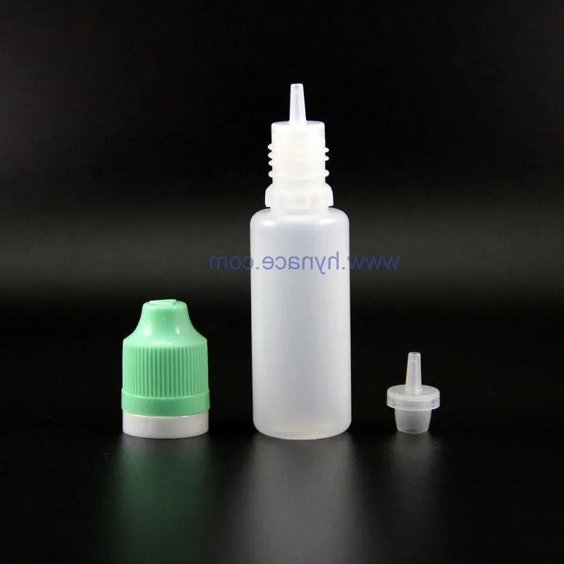 100 Pieces 18 ML High Quality LDPE Plastic Dropper Bottles With Double Proof & Anti-Thief and Child Safe Caps Nipples Iwtbe