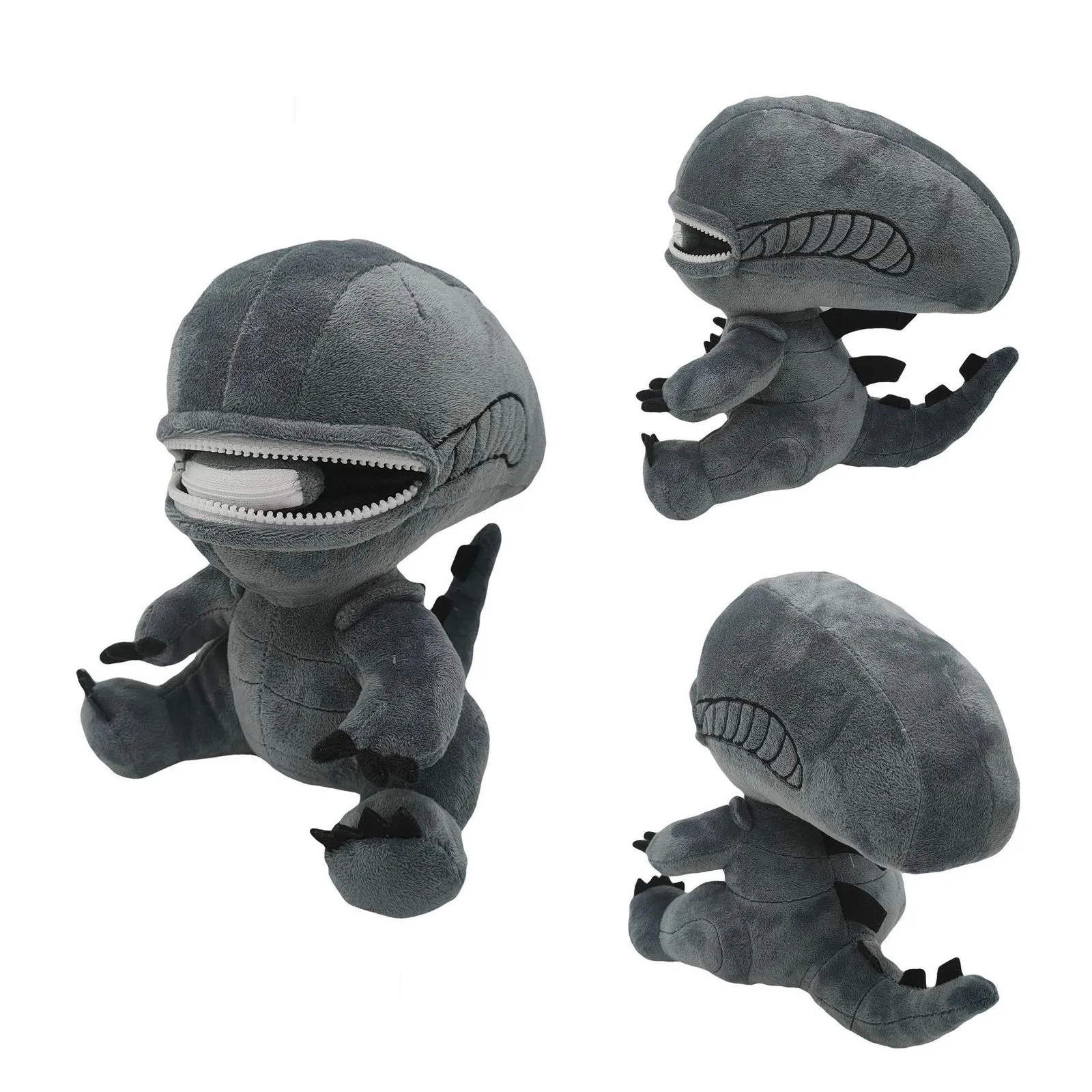 Poupées en peluche mignon Alien Xenomorph en peluche dessin animé en peluche poupées en peluche douce jouets en peluche pour garçons filles Fans anniversaire cadeaux de Noël 230626