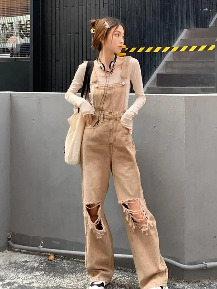 Womens khaki jumpsuit top