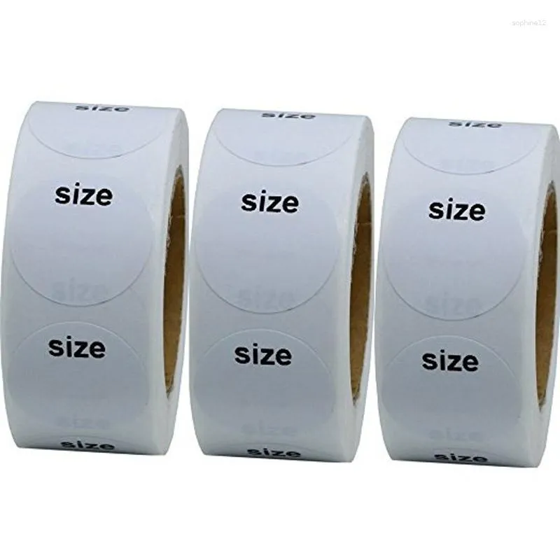 Confezione regalo autoadesiva adesiva etichetta bianca formato scrivibile adesivi nota vuota prezzo basso all'ingrosso dimensione: 25mm