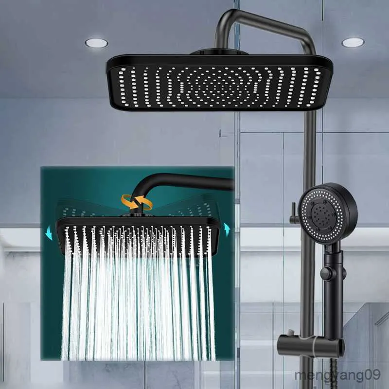 DHgate.com:Matte Black Rainfall Shower Head - High Pressure Shower ...
