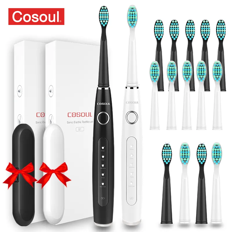 Toothbrush Dentists Recommend Professional Sonic Electric 5 Modes Protect Gums Rechargeable Waterproof Box as Gift 230627