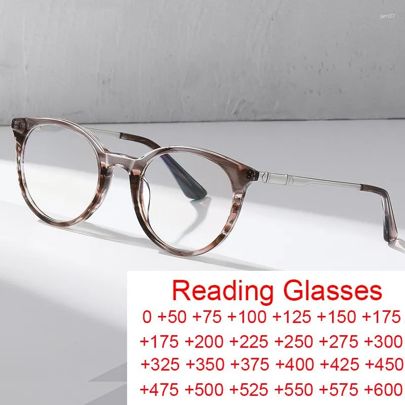선글라스 패션 고품질 고급 여성 안티 블루 라이트 안경 섹시한 라운드 광학 컴퓨터 안경 트렌드 작은 프레임 독서