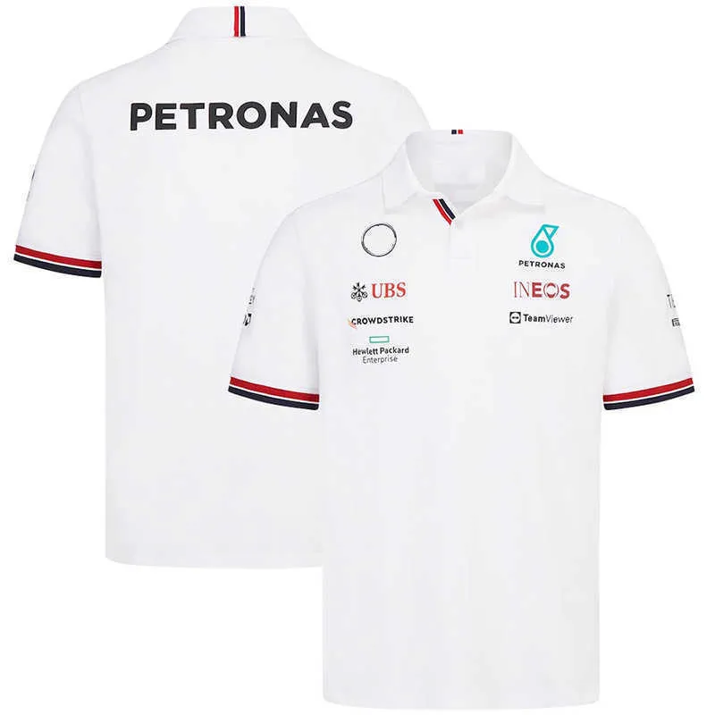61p3 2023 Fashion New Men's Polo F1 Racing Team Formula One Petronas Summer with Collar Breathable Casual Jxwn