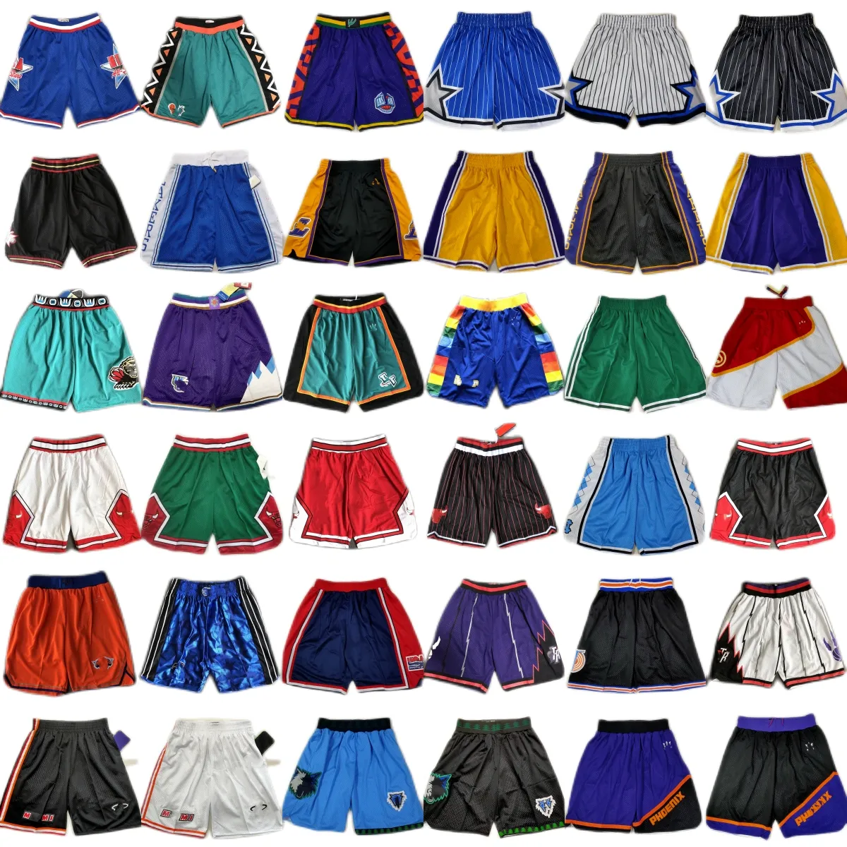 Klassiek Retro Mesh 1996 All-Star basketbalshort Film Hip Pop Ademend Gymtraining Strandbroek Joggingbroek North Carolina College Sport Short