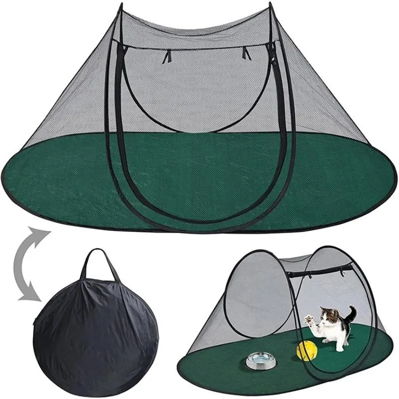 Gaiola de cachorro para carrinhos de bebê pode ser dobrada para armazenar gatos de gato e gato de tendas de estimação ao ar livre gaiola de animais de estimação ao ar livre