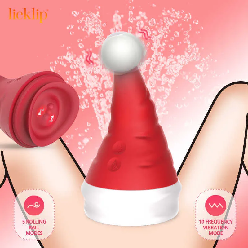 Vibrateurs nouveau chapeau de noël gode vibrateur pour femmes clitoris stimulateur de mamelon jouets adultes Couple Sex Toy cadeau 18+ 230626