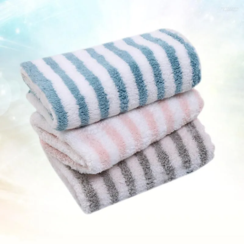 Gąbka samochodowa 3PCS w paski Coral Dishtowel Kitchen Cleaning Ręczniki do mycia naczyń