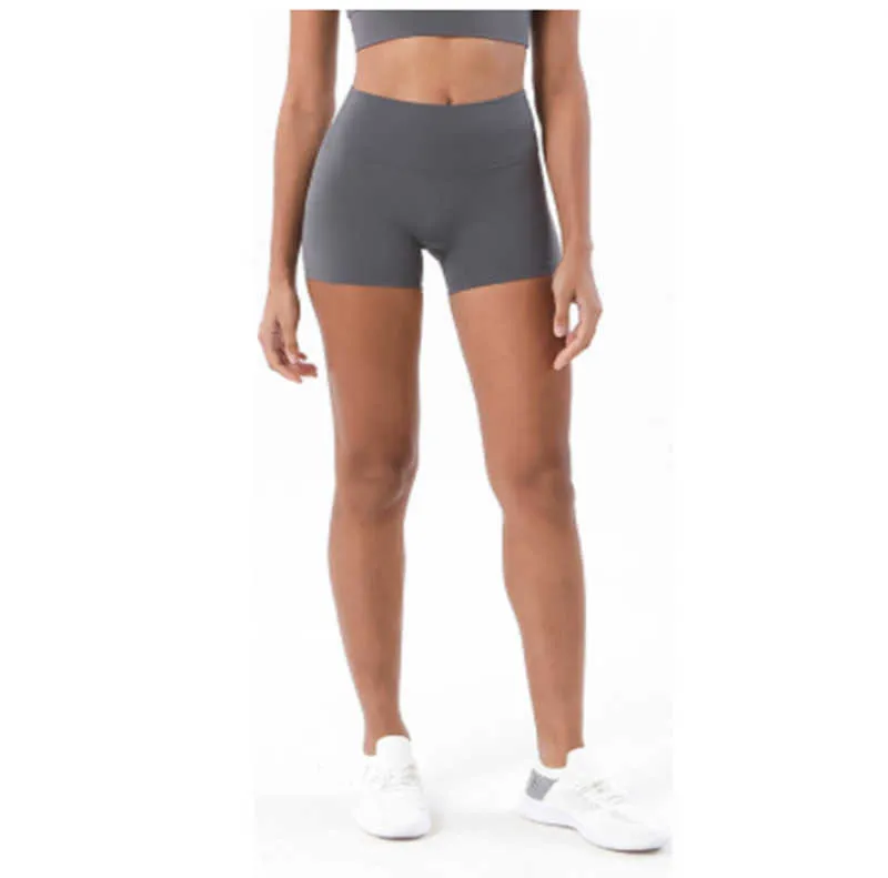 Lu07 Short de yoga pour femme Fitness Running Exercice Casual Respirant Séchage rapide Slim Fit Pantalon de sécurité