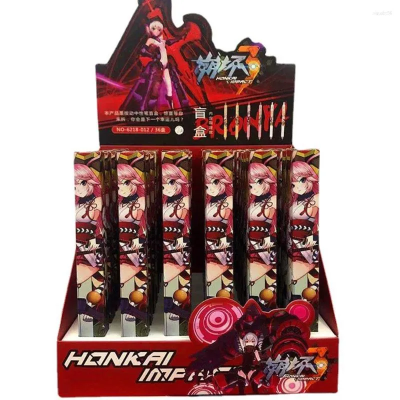 1Pc 2023 Anime Honkai Impact 3 Gel Pen Study Stationery Toys Gift 0.5mm Black Writing