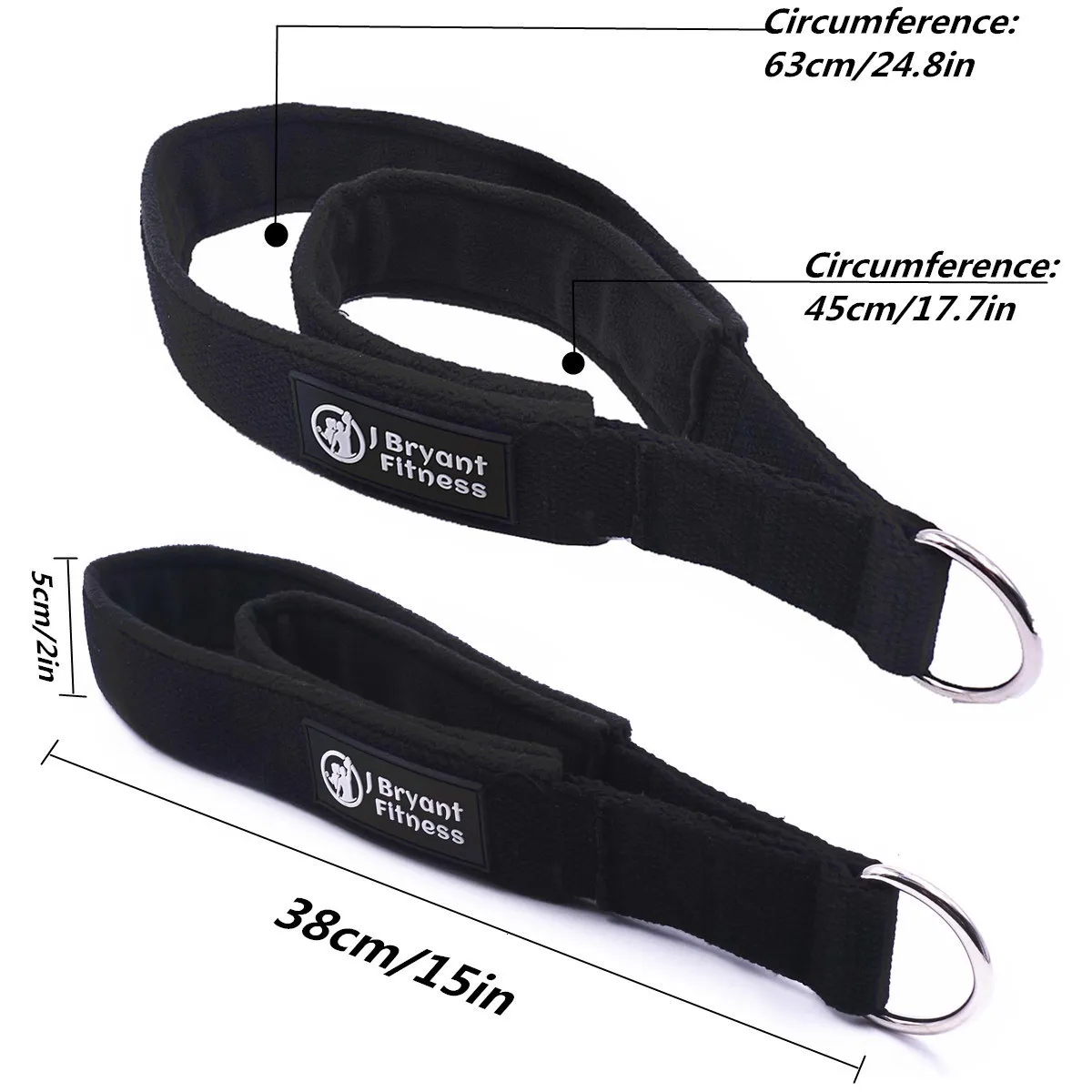 Pilates Double Loop Straps for Reformer Feet Fitness D Ring Straps Handle Yoga Exercise Accessories for Home Gym Workout