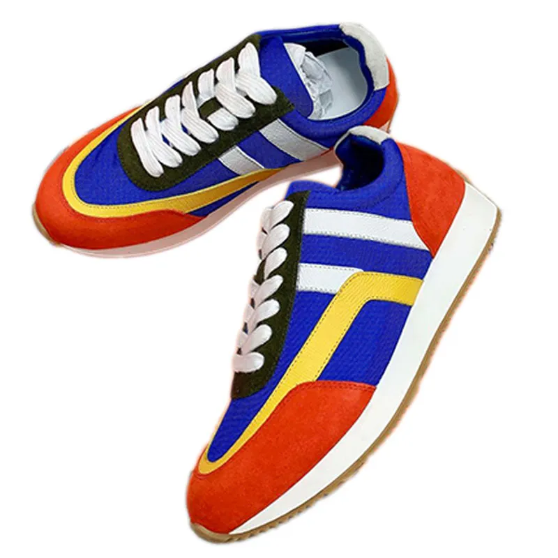 dames heren designer sneakers Topmerk zijpatroonontwerp Lichtgewicht comfortabele antislipzolen Modetrends contrasterende feestdamesschoenen