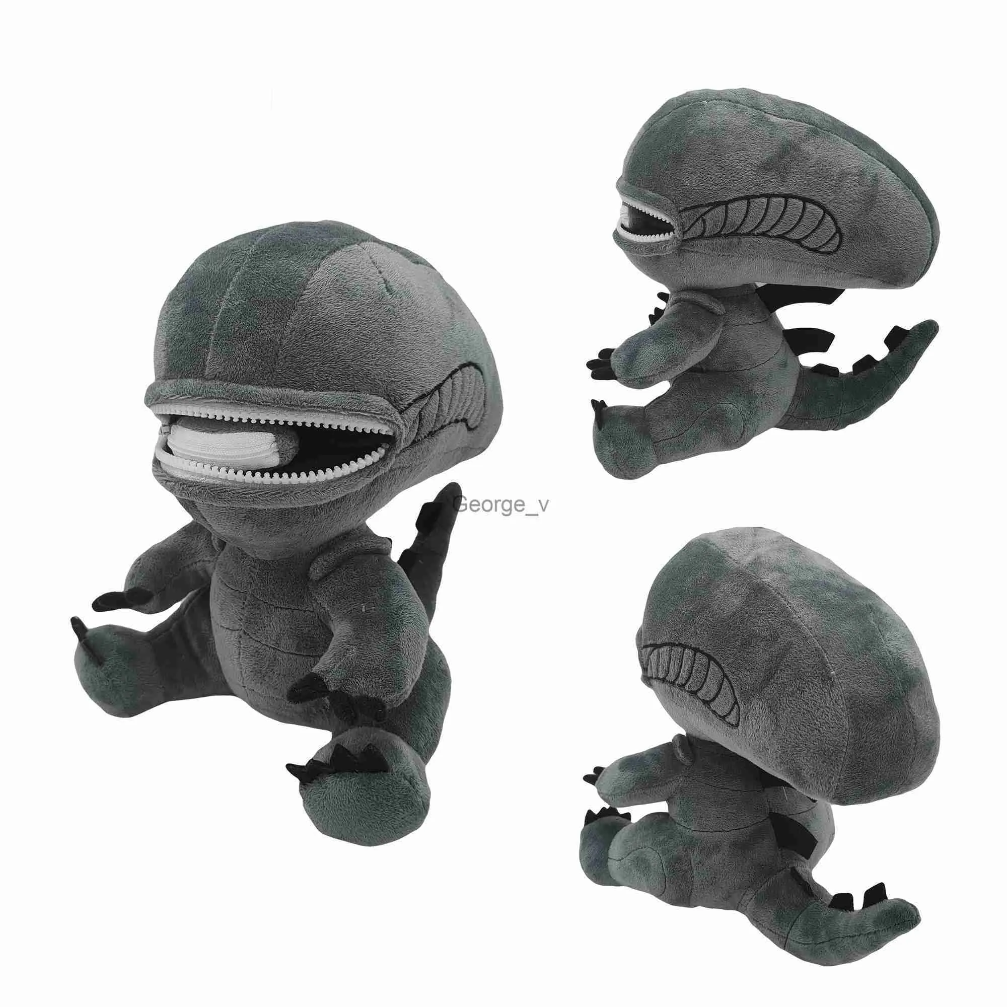 Animaux en peluche en peluche mignon Alien Xenomorph en peluche dessin animé poupées en peluche doux en peluche jouets pour garçons filles fans cadeaux d'anniversaire de Noël J230628