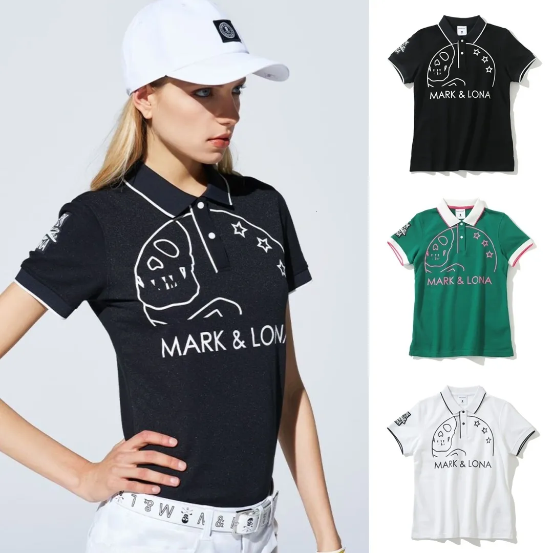 Andra idrottsartiklar Dams Golf Shirts Summer Short Hidees High Quality Printed Polo Quickdrry Sports Tops 26 maj Transport 230627