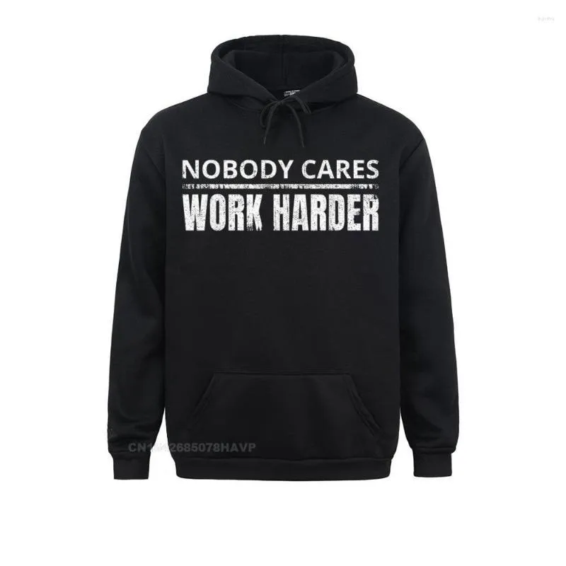 Мужские толстовки Nobody Cares Work Harder Funny Workout Fitness Hoodie 2023 Модные женские толстовки с капюшоном с длинным рукавом