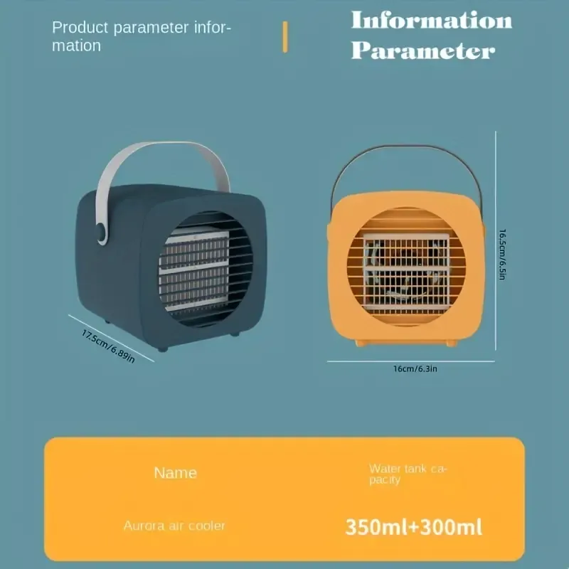 USB Mini Refrigeração Ar Condicionado Doméstico Pequeno Resfriador Portátil Móvel Umidificado Desktop Resfriamento a Água Ventilador Elétrico