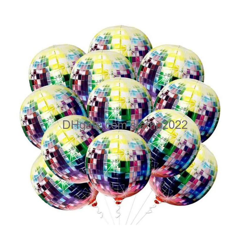 aluminum foil helium balloons foil disco