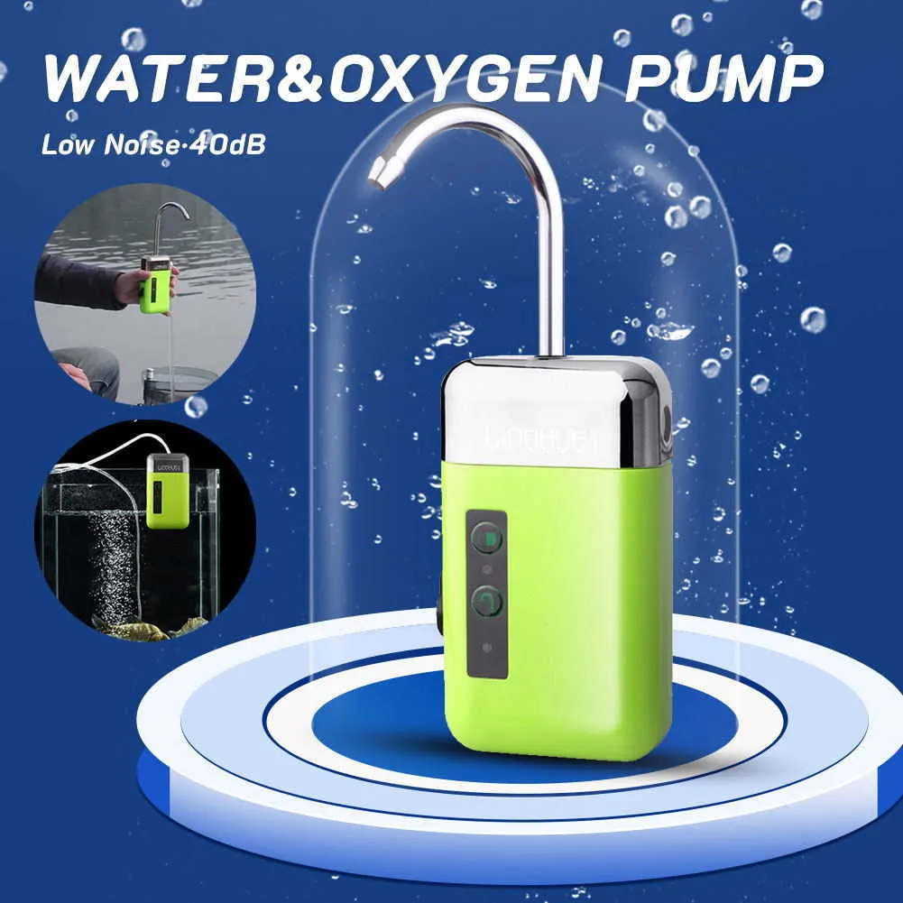 Neue Aquarium Luft Sauerstoff Pumpe 2 In 1 Multi Funktion Wasser Sauerstoff  Pumpe Mit Sensor LED Beleuchtung USB Aufladbare O2 Pumpe Für Aquarium Von  8,18 €