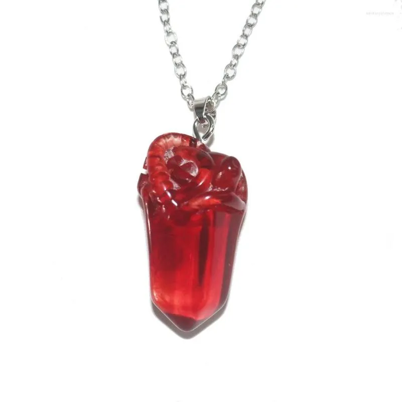 Pendant Necklaces Creative Horror Anatomical Cardiac 3D Simulated Real Heart Necklace Men Women Bloody Atrium Statement Gifts