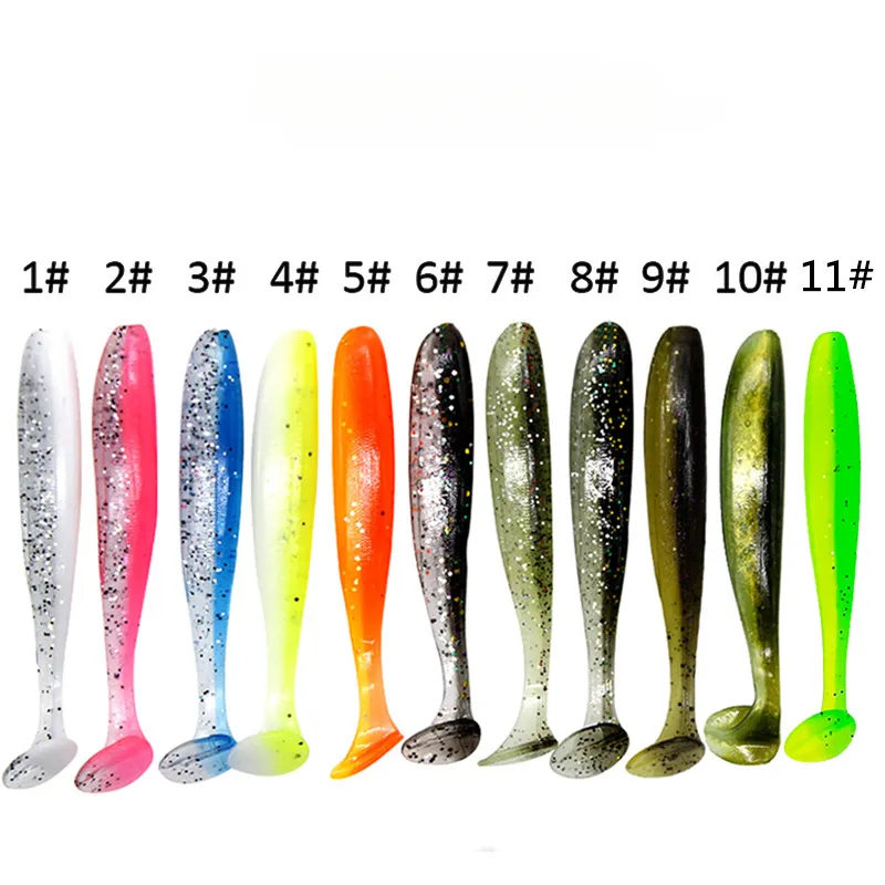 Box Saltwater Swimbait T Tail Soft Bait Fishing Lures Double Color Worm  Grub Paddle Tail Soft Plastic From Hefeixiweimao, $4.83