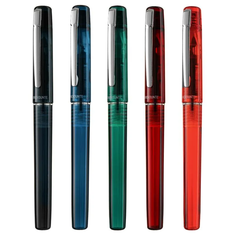 Pens 1pc PLATINUM Fountain Pen PREFOUTE PPF800 F Metal Pen Nib Ink with Converter Student Writing Calligraphy Practice Pen