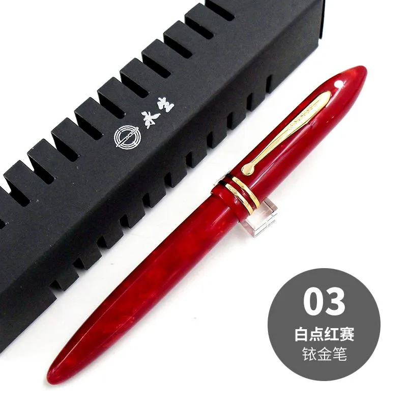 PENS CLASSIC ORNATE YONG SHENG 626 Boutique Penna di stilografica di celluloide Iridium NIB 0,5 mm Spedizione gratuita