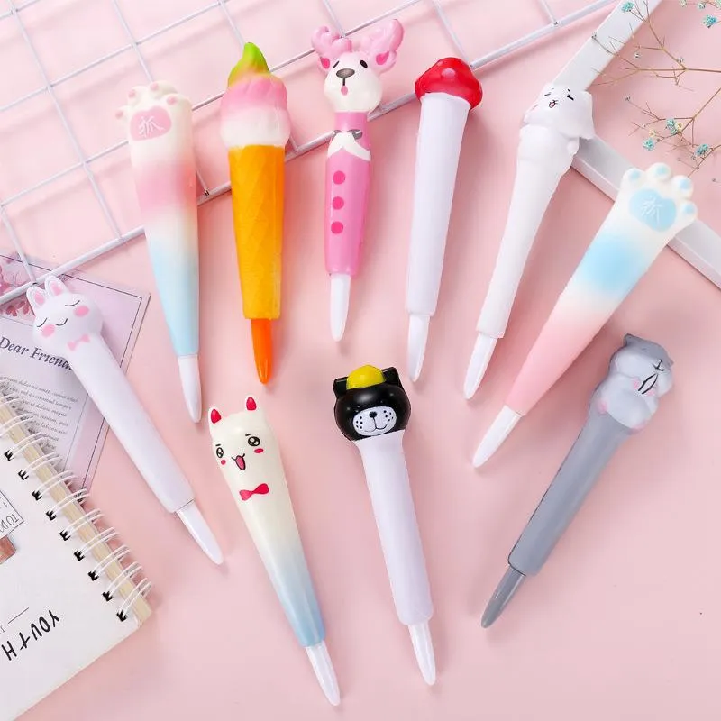 Pennor 815 Pressure Relief Rebound Kawaii Gel Pen Cover Student Signature Creative Stationery Office School Supplies Gift Pens