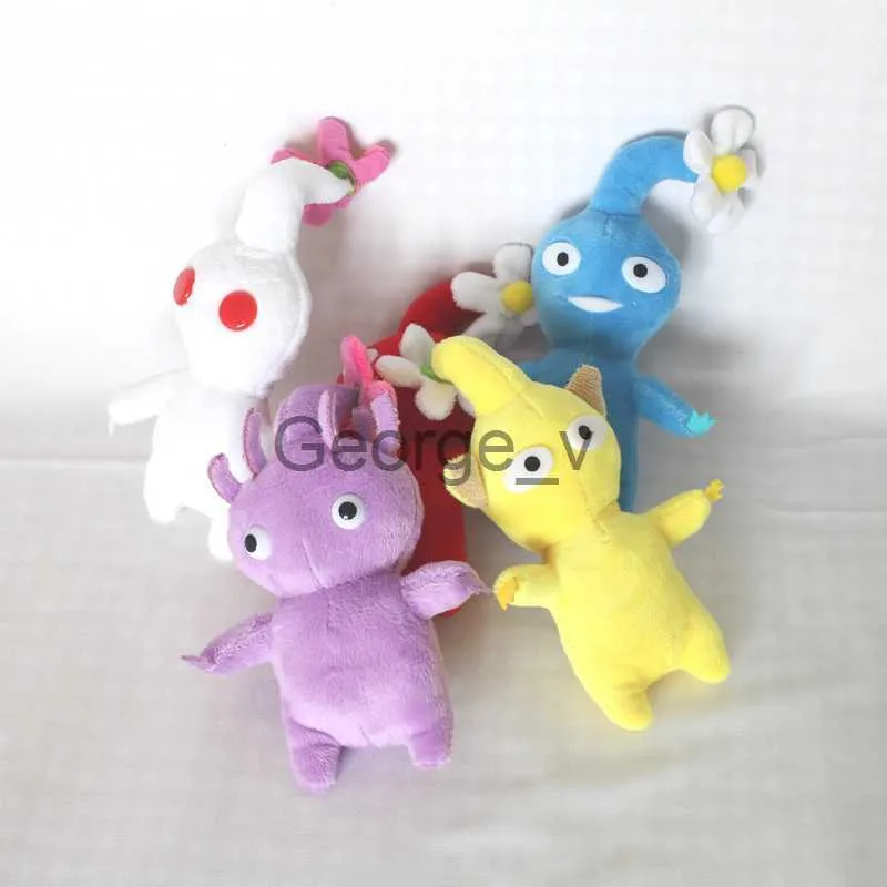 Animali di peluche farciti 5pcsset Pikmin Giocattoli di peluche ripieni Bocciolo di fiore Foglia Peluche Bambola Cartone animato Peluche per bambini Giocattolo Ragazzi Ragazze Regalo di compleanno J230628