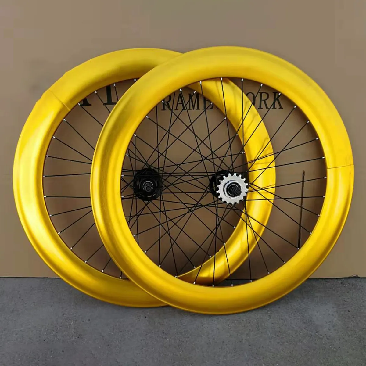 Roues de vélo Hauteur de jante de 70 mm Roue de vélo Surface d'anode en alliage d'aluminium Moyeux XJ 700C 700 C Pignon fixe Vitesse unique Fixle Flip-flop Pièces de vélo 230628