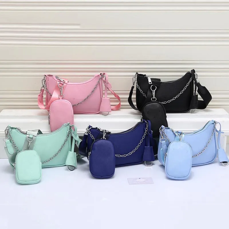 5A Designer Nylon Bag Hobo Re-edition Crossbody Bags for Women Shoulder Bags 2005 Purse Mini with Chain Strap Woman High Quality Cross Body