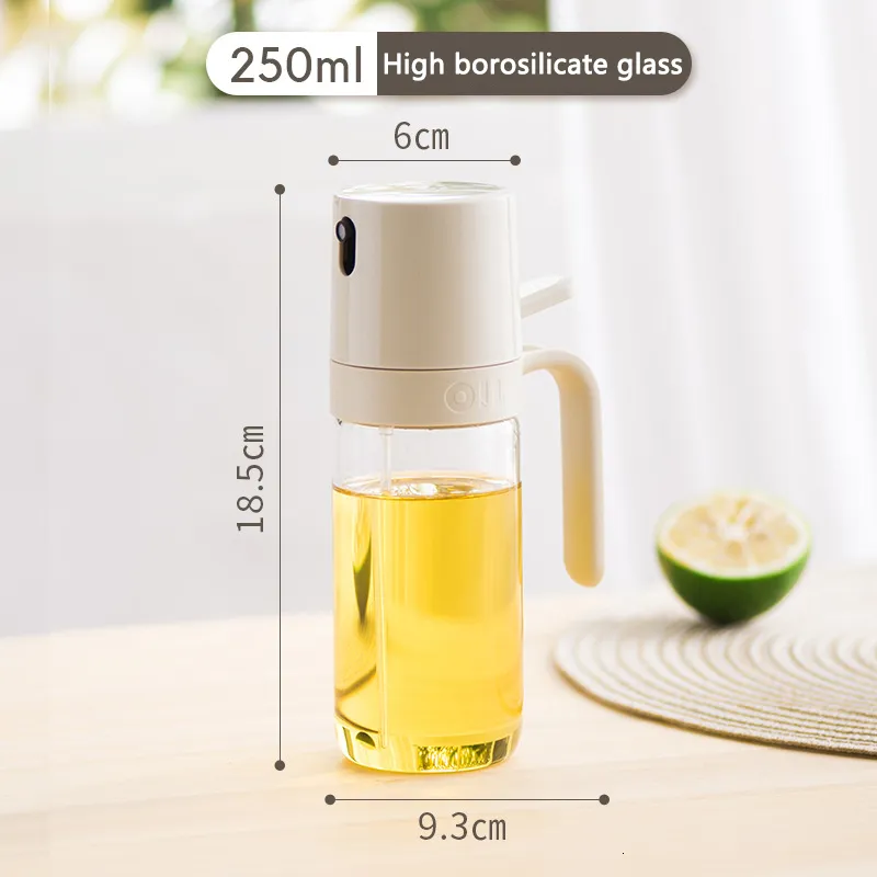 Herb Spice Tools 1 2 Uds Botella De Spray De Aceite 250ml Dispensador De  Pulverizador De Vidrio De Alto Borosilicato De Oliva Para Freidora De Aire  Cocina 230627 De 11,36 €