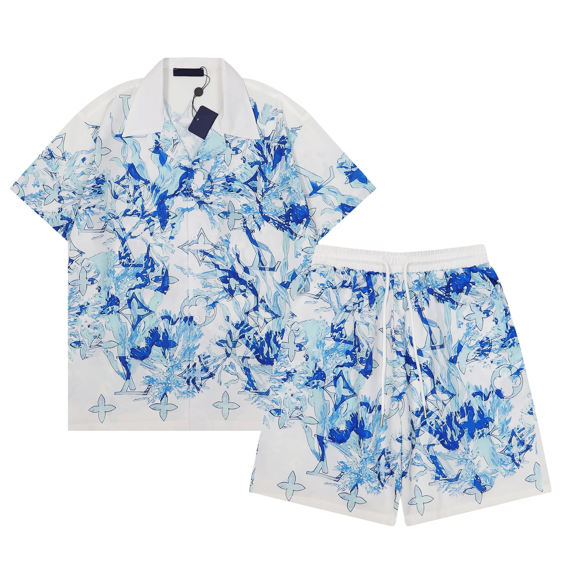 Designer Mens And Topshop Tracksuit Set Jogger Shirt Short Pants